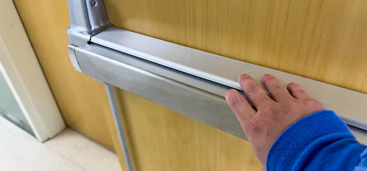 Installing a Push Bar on a Door Faribault